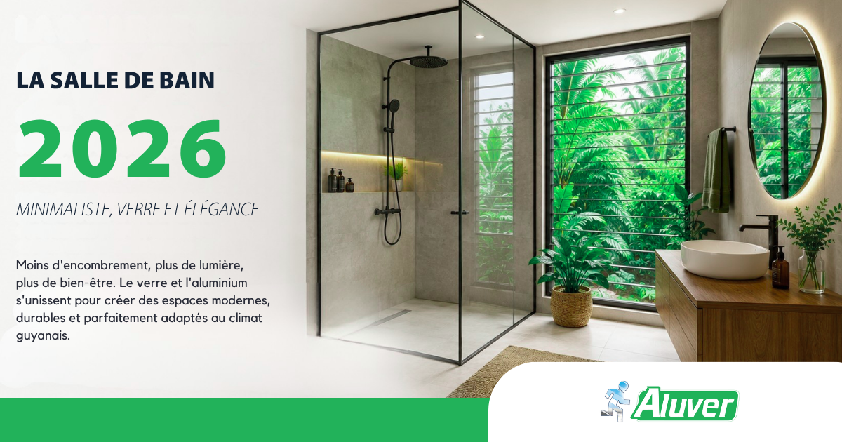 ✨ La salle de bain 2026 : minimaliste, verre et élégance